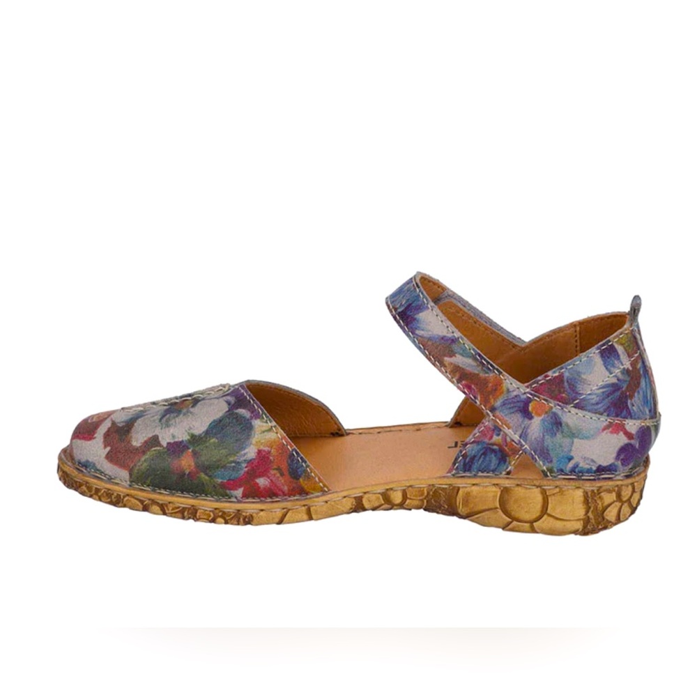 Josef Seibel Rosalie 42” Floral Closed Toe Sandal Women’s NWT US 6-6.5 - Picture 2 of 5